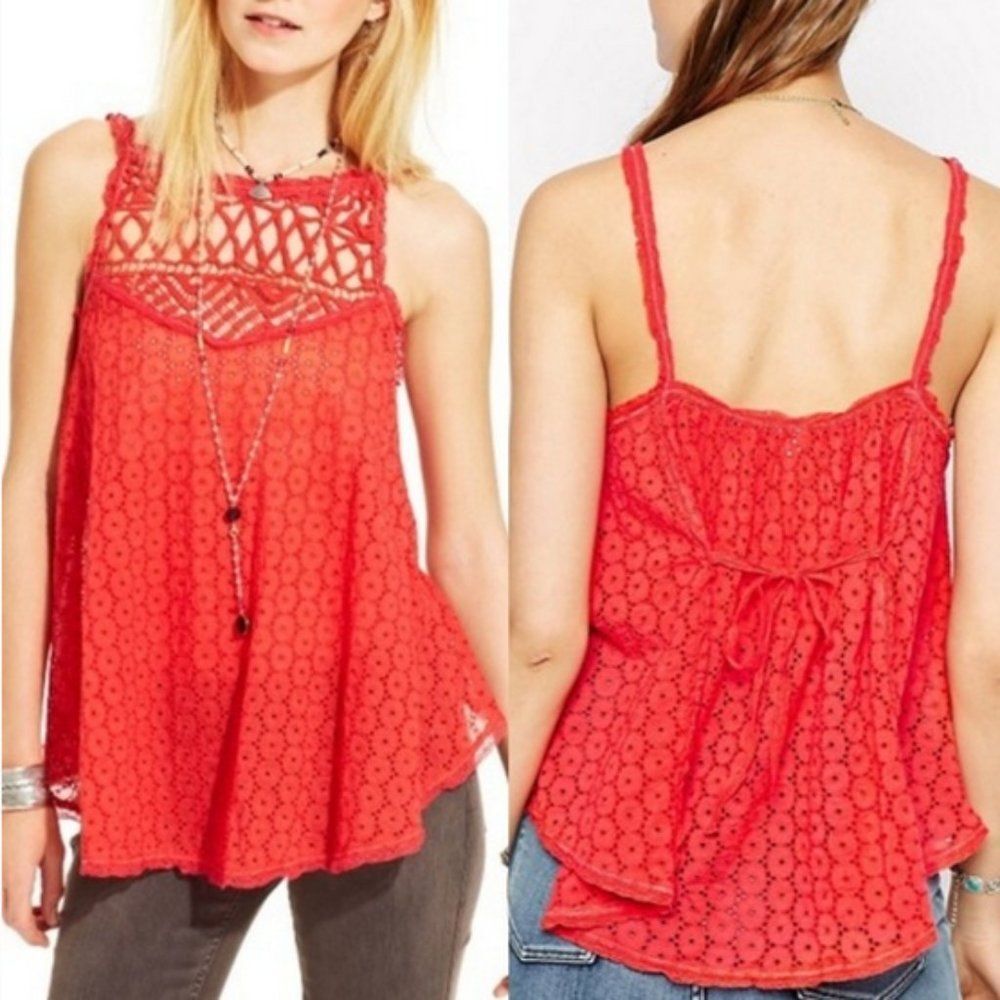 Free People I Got My Eyelet On You Tank